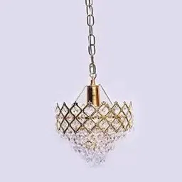 baslash Glass Decorative Metal Crystal Pendant Light for Living Room jhumar 160mm. Chandelier Ceiling Lamp-picture-14
