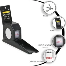 dishan STATURE METER 2M Wall Mounted Growth Home Use Adult Children Roll Ruler Height Measuring Scale Cube image 3