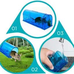 chhogli Reusable & Safe No Kill For Mice/Rodent Pet, Mousetrap Catcher Mole Capture Cage Live Trap image 3