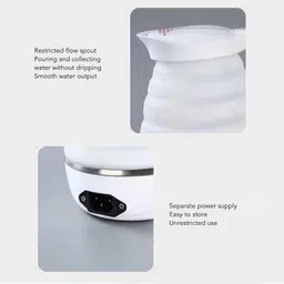 the tajkla Silicon Electric Travel Kettle | High Power Multifunction | EU Plug (220V) Beverage Maker image 3