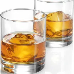 cqz (Pack of 6) Perfect for ServingA Scotch, Whiskey or Mixed Drinks(pack of 6,300 ml ) Glass Set Whisky Glass image 2