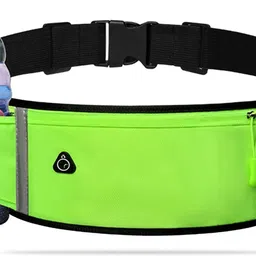 KRAPTICK Running Waist Belt with 3 Pockets | Adjustable, Waterproof & Sweatproof Jogging Belt | Sports Hydration Belt for Running, Gym, Cycling-picture-21