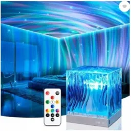 radhe Projector Light, Romantic LED Night Light with 3D Water Wave Effect Night Lamp-picture-31