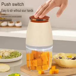 r.t. impex Capsule Cutter Mini Food Processor Unique Chopper | Electric Mini Blender Electric Vegetable & Fruit Chopper-picture-21