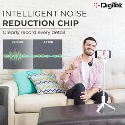 DIGITEK DWM 101 Wireless Microphone System with ANC Noise Reduction Camera Microphone image 3