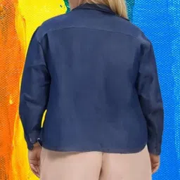 wingzss Women Regular Fit Solid Button Down Collar Casual Shirt image 2