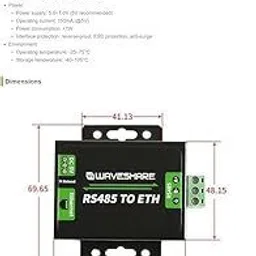 RyzCare RS485 to RJ45 Converter High Speed Low Power Upgradable Wired Ethernet Lan Adapter compatible with Windows image 4