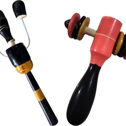 babytolife Chanapatana Wooden Baby Rattle | Natural & Non-Toxic | 2 pieces Rattle-picture-43