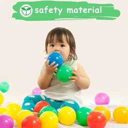 minikidz Baby Multicolour 12 Balls and Stacking 9 rings Toy for Kids Pool Pit/Ocean Ball Bath Toy image 4