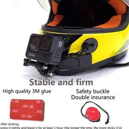 Adofys Full Face Motocross Helmet Chin Strap Mount Kit for Go Pro Hero 10/9/8/7 etc. Strap image 5