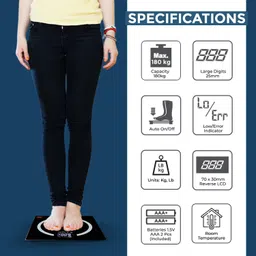 EAGLE Electronic Weighing Scale | 5mm Tempered Glass | EEP1007B Series Weighing Scale image 3