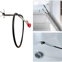 nalkaar Drain Cleaning Flexible Wire for Kitchen Sink, WashBasin, Bathroom Cleaning Multi-purpose Plunger image 3