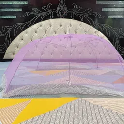 Plain Baby Mosquito Net upto 1yrs. baby (Multicolor) HDPE - High Density Poly Ethylene Washable Infants Mosquito Net-image-45