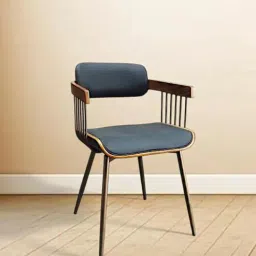 casacraft from pepperfry Lang Metallic Dining Chair With Rexine Fabric-picture-32