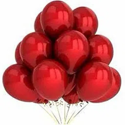 Solid HD Metallic Finish Red Pack of 50 Balloons for Birthday Party Decoration Balloon-image-0