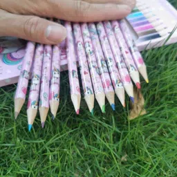 aahanshoppe UNICORN COLOURED PENCILS SET OF 12 MULTICOLOURED PENCILS Pencil-picture-26