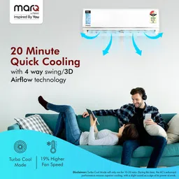 marq by flipkart 2025 1.5 Ton 3 Star Split Inverter 5-in-1 Convertible with Turbo Cool Technology AC- White image 3