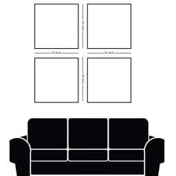 nestroots Mandala Flower Canvas Set Printed Wall Painting Set of 4 Stretch Canvas Frame image 2