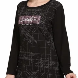 duchess Pack of 2 Women Printed Round Neck Cotton Blend Multicolor T-Shirt image 5