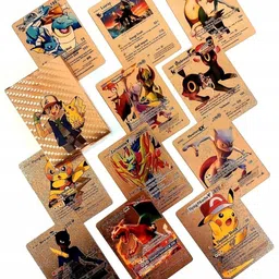 bestie toys Series Cards Rare Golden Cards & Common Rare Mystery Car Kids(rosegold & gold10) image 4