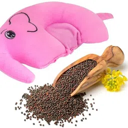 hellobear Mustard Seeds Baby Pillow Pack of 1 Animals Pillow for Newborn Baby-Round Head Shaping Baby Pillow, 0-12 Months-picture-13