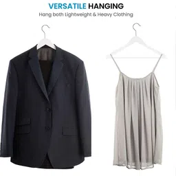 gracious mart Wooden Hangers, Solid Wot Clothes Smooth Finish, 360 Degree Swivel Hook Wooden Shirt Pack of 36 Hangers For Shirt image 2