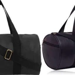 rocketsale 20 L Gym Duffel Bag - DB_BLACK GYM BAG - Black, Black-picture-27