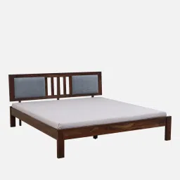 woodsworth from pepperfry Brevik Sheesham Wood King Size Bed In Provincial Teak Finish image 5