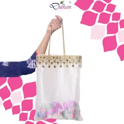 dulhan Women White Potli image 4