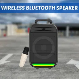 YAROH Monster (WIRELESS TOWER SPEAKER) Dynamic Thunder Sound With Karaoke MicW152 35 W Bluetooth Tower Speaker-picture-25