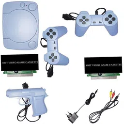 NOWAIT 2 cassette 8bit Contra, mario with Tv Video Classic Game console 8bit NA GB with 30 to 40 games in built ,with 2 cassette-picture-32