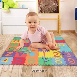seahaven Mini Size Play Puzzle MAT for Kids, 36 pcs Alphanumeric Non-Toxic EVA MAT, image 2