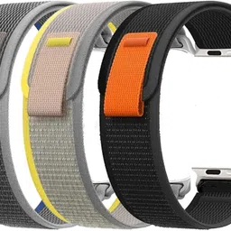 DARKFIT Trail Loop Bands/Straps Compatible with Watch 49mm 46mm 45mm 44mm 42mm, Adjustable Velcro Premium Strap for iWatch Ultra & Ultra 2 Series SE 10 8 7 6 5 4 3 2 1. (Only 2 Pcs Trail Loop Strap, Watch NOT Included) Smart Watch Strap (Black, Blue) Smart Watch Strap-picture-10