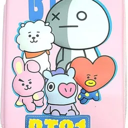 toxen PAPER BEAR POUCH LIGHT BLUE & LIGHT PINK Art EVA Pencil Box image 3