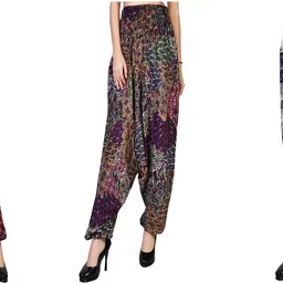 narnari Printed Rayon Women Harem Pants-picture-10