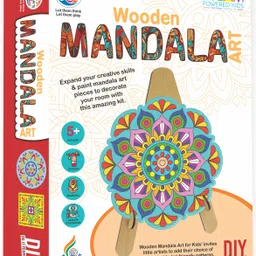 ratnas Wooden Mandala Art The Coloring KIT with MDF Frame & Water Color (1043)-picture-22
