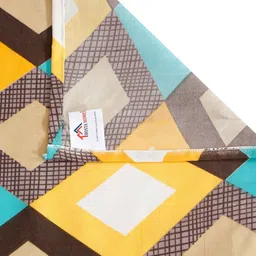 hosta homes Geometric 300 TC Polycotton King Size Flat Bed Sheet With 2 Pillow Covers image 3