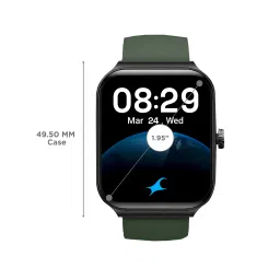 fastrack Reflex Horizon Smartwatch with Bluetooth Calling (49.5mm TFT LCD Display, IP68 Water Resistant, Green Strap) image 3