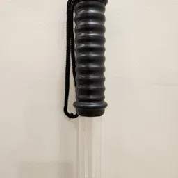 elit mart Morning walking polycarbonate police danda stick Loght weight 24 Inches Pak of 1 Walking Stick image 4