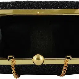 d'vine luxe Casual Black Clutch image 4