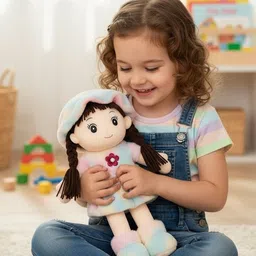 future shop Soft Doll for Kids Plush Stuffed Toy Colorful Dress Cute Gift for Girls. - 40 cm-picture-16