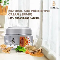 the quinn Sunscreen - SPF 40 SPF 40 Natural Sunscreen | Moisturizing Sun Protective Cream image 1
