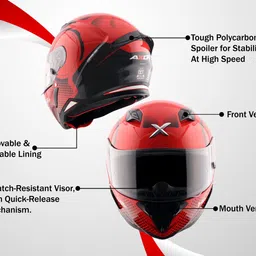 axor Hunter Spear Motorbike Helmet image 3