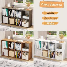 lukzer Engineered Wood Close Book Shelf image 5