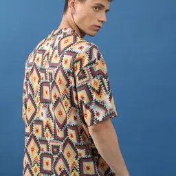 highlander Men Printed Round Neck Cotton Blend Multicolor T-Shirt image 2