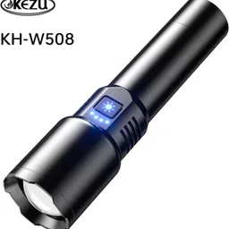 kezu Aluminum Alloy Strong Light Flashlight ( KH - W508 ) 4 hrs Flood Lamp Emergency Light image 1