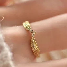 hira jewellery Mini heart Leafy band Ring Sterling Silver Sterling Silver Plated Ring-picture-28