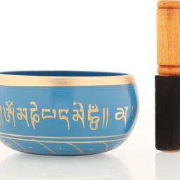 the healing store 6 INCH BLUE MANTRA TIBETAN MEDITATION BOWL Singing Bowl-picture-24