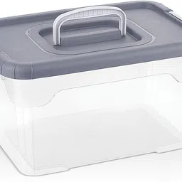 sonal Swift Transparent Container (1 Pc) - Capacity 11 Ltr. - For Home,Kitchen Storage Box image 2