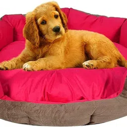 heaven luxurious Reversible and Dual Velvet Luxury Sofa PET Bed for Dog CAT Puppy Rabbit XXL Pet Bed image 1